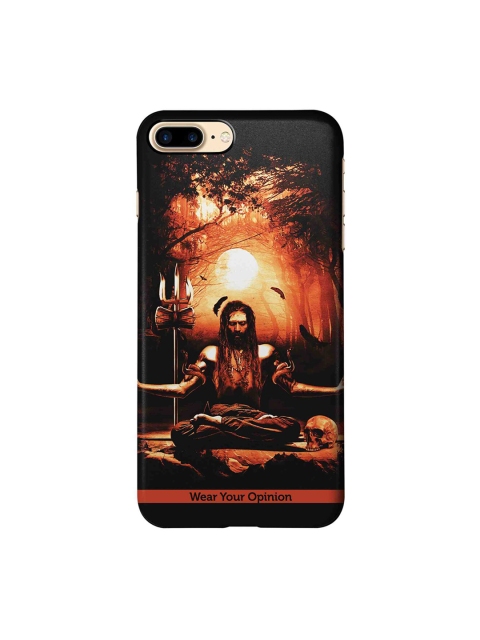

CelfieDesign Black & Orange Meditation Aghori Wear Your Opinion Quirky Sustainable Apple iPhone 7 Plus Back Cover