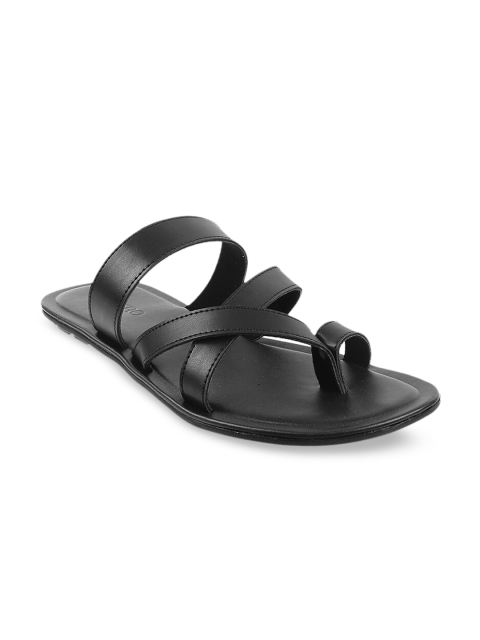 

Metro Men Black Comfort Sandals
