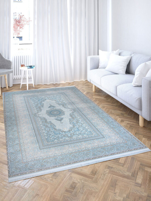 

Tistabene Brown & Beige Ethnic Motifs Anti-Skid Rectangular Carpets