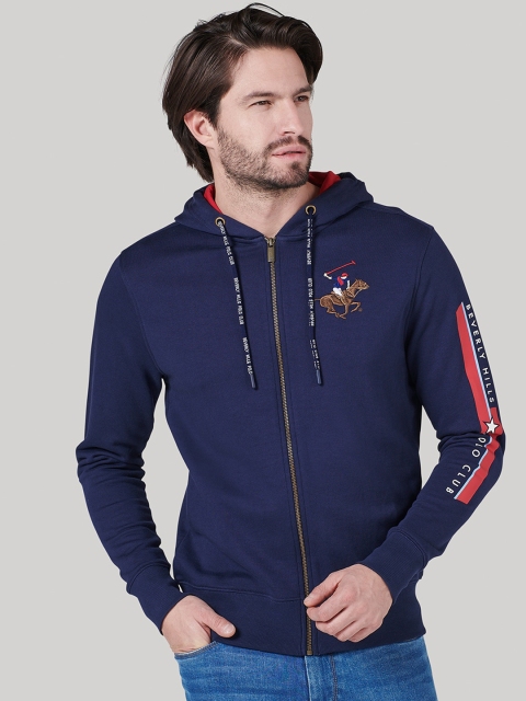 

Beverly Hills Polo Club Men Navy Blue Solid Sweatshirt