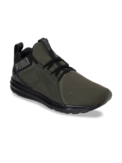 

Puma Unisex Olive Green Mesh Running Shoes