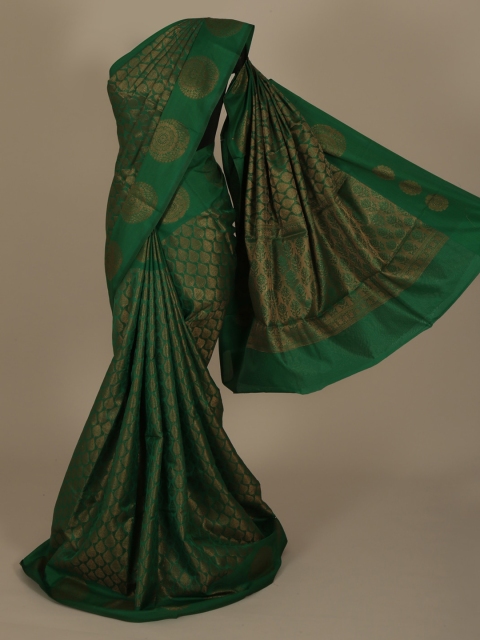 

Pothys Green Woven Design Jute Silk Saree