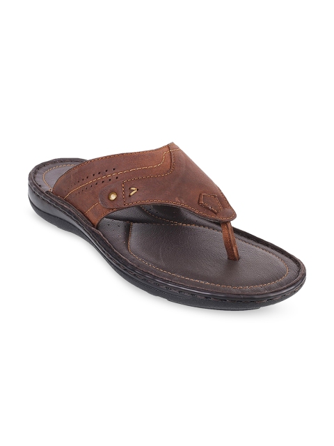 Metro Men Brown Comfort Sandals