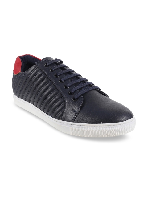 

Metro Men Navy Blue Quilted Sneakers