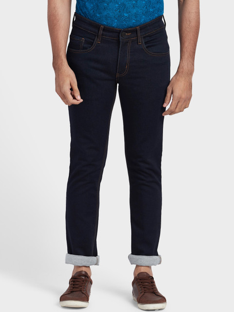 

ColorPlus Men Blue Tapered Fit Mid-Rise Clean Look Jeans