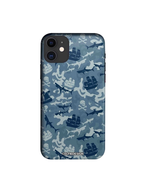 

CelfieDesign Blue & Grey Pirates Pattern Apple iPhone 11 Sustainable Back Cover