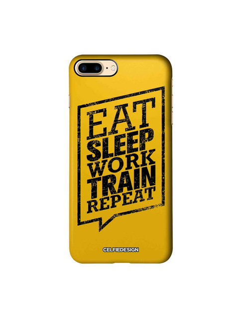 

CelfieDesign Yellow & Black Eat Sleep Apple iPhone 7 Plus Sustainable Back Cover