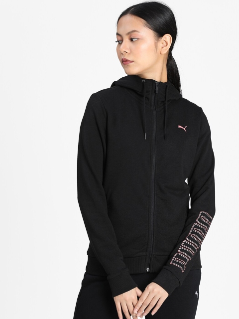Puma Women Black Printed Sporty Jacket