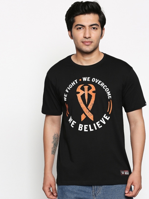 

The Souled Store Unisex Black We Believe Printed Round Neck T-shirt