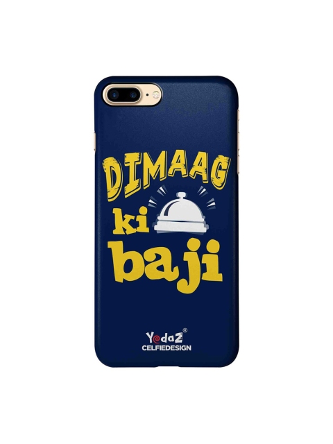 

CelfieDesign Navy Blue & Yellow Dimaag Ka Ghanti Bajne Laga Yedaz iPhone 7 Plus Back Cover