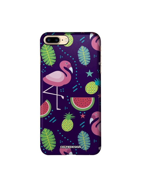 

CelfieDesign Purple & Green Flamingo Base 501 Quirky Sustainable Apple iPhone 7 Plus Back Cover