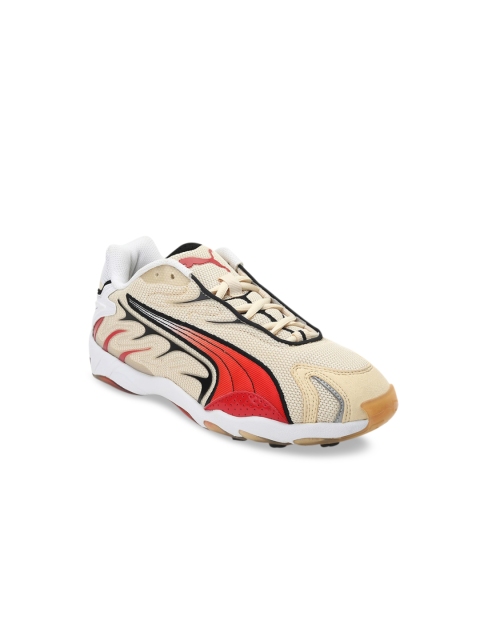 

Puma Unisex Beige & Red Inhale Sneakers
