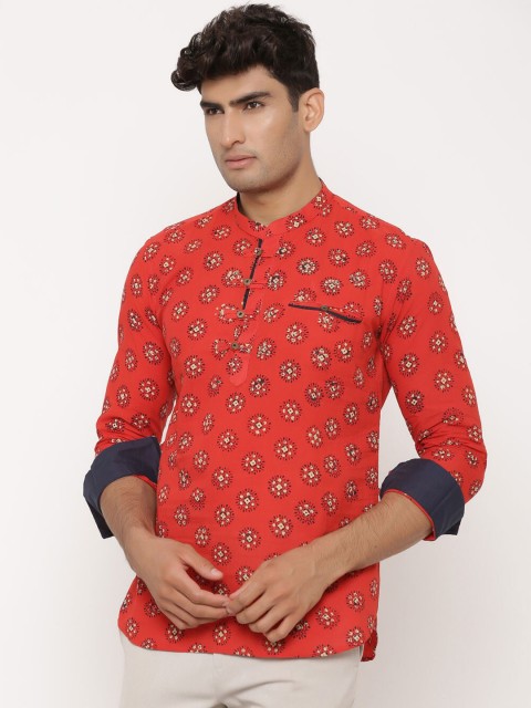 

Tistabene Men Red Regular Fit Printed Casual Shirt