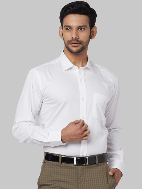 

Park Avenue Men White Regular Fit Solid Formal Shirt