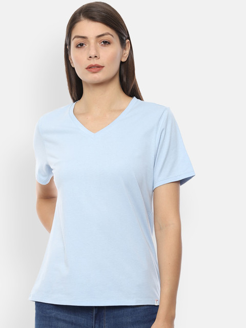 

Van Heusen Woman Blue Solid Top