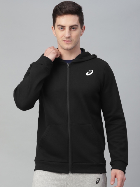 

ASICS Men Black Solid Sweatshirt