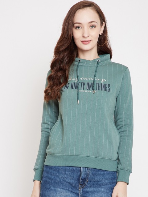 

Octave Women Green Printed Sweatshirt