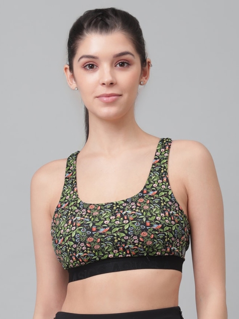 

ASICS Multicoloured Solid Non-Wired Non Padded Workout Bra 155258.0904.S, Multi