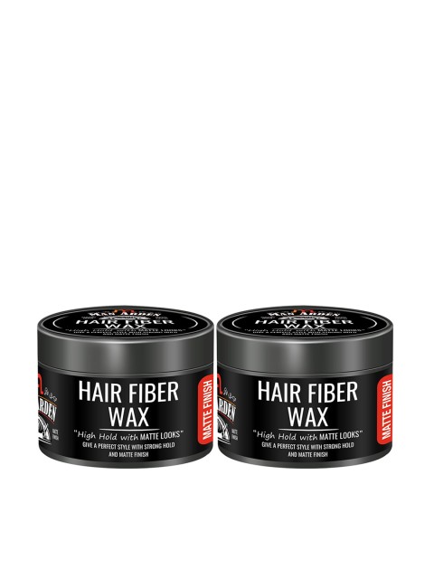 

Man Arden Pack of 2 Strong Hold Matte Finish Hair Fiber Wax 50 g, Black