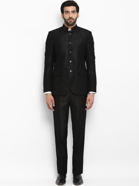 Raymond Men Dark Grey Solid Single Breasted Formal Suit