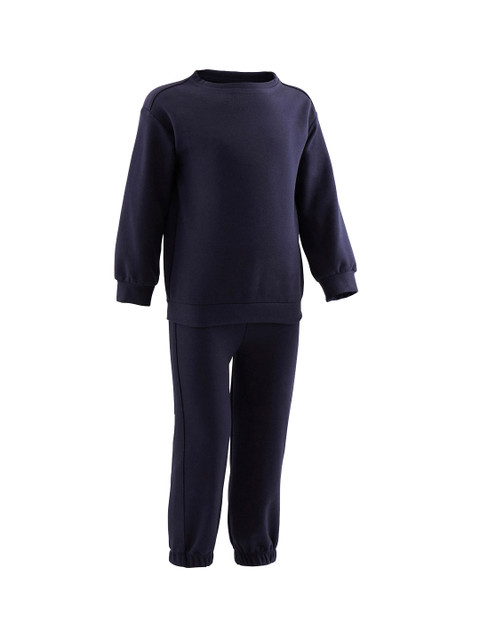 

Domyos By Decathlon Kids Navy Blue Solid Tracksuit