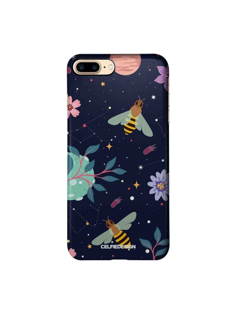 

CelfieDesign Navy Blue & Green Space Bees Apple iPhone 7 Plus Back Cover