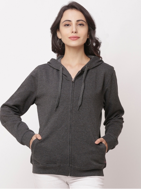 

Globus Women Charcoal Grey Solid Sporty Jacket