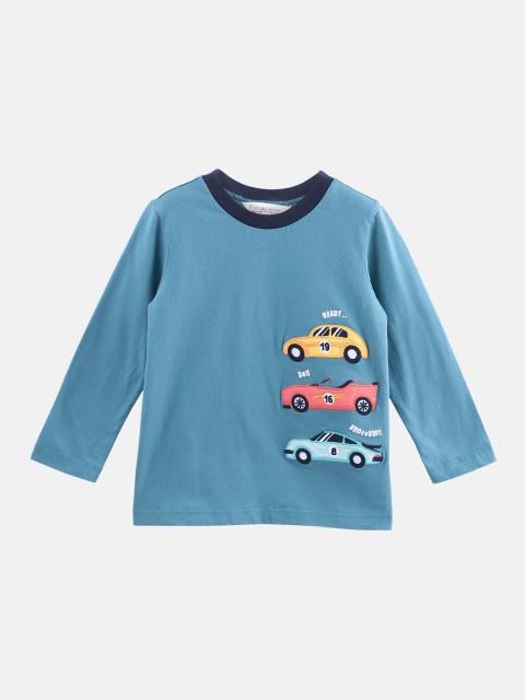 

Beebay Boys Blue Solid Round Neck T-shirt