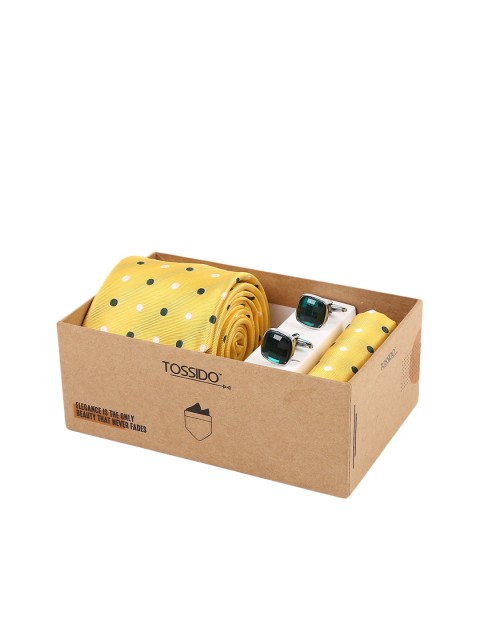 

Tossido Men Yellow Accessory Gift Set