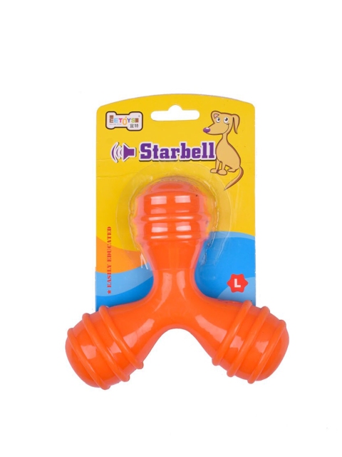 

Poochles Fetch & Tug Combo Dog Toy, Orange