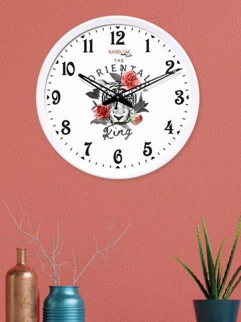 

RANDOM White Round Printed Analogue Wall Clock