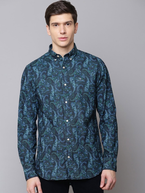 

GANT Men Blue Regular Fit Printed Casual Shirt
