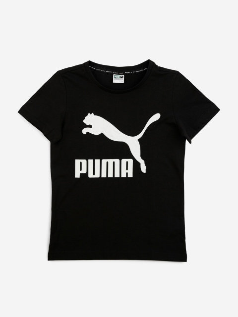 

Puma Boys Black Printed Round Neck T-shirt