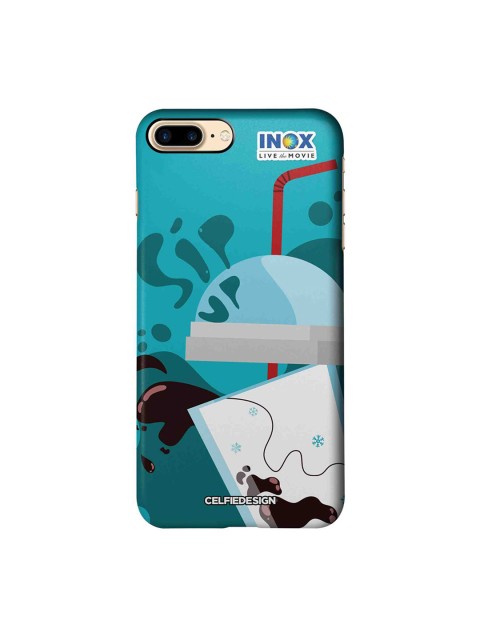 

CelfieDesign Turquoise Blue Inox Sip Up Printed Apple iPhone 7 Plus Back Cover
