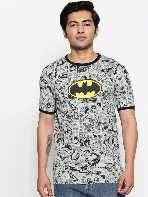 

The Souled Store Unisex Grey Batman Printed Round Neck Pure Cotton T-shirt