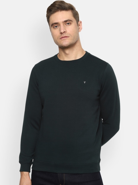 

Van Heusen Sport Men Green Solid Sweatshirt