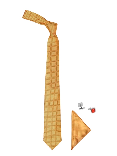 

Tossido Men Yellow & Silver-Toned Accessory Gift Set
