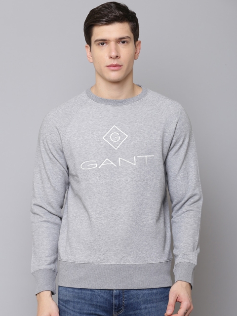 

GANT Men Grey Printed Sweatshirt