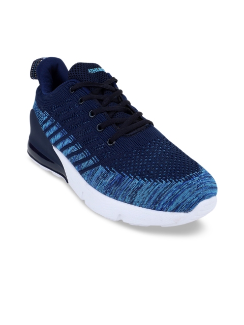 

Action Men Navy Blue Printed Running Sports Shoes