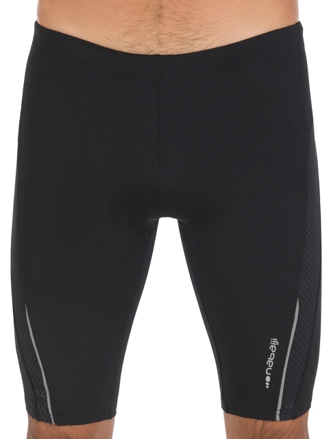 

Nabaiji By Decathlon Men Black Solid Swimming Shorts