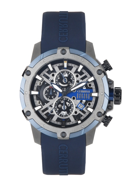 

Cerruti 1881 Men Black & Navy Blue Analogue Watch CRA28802
