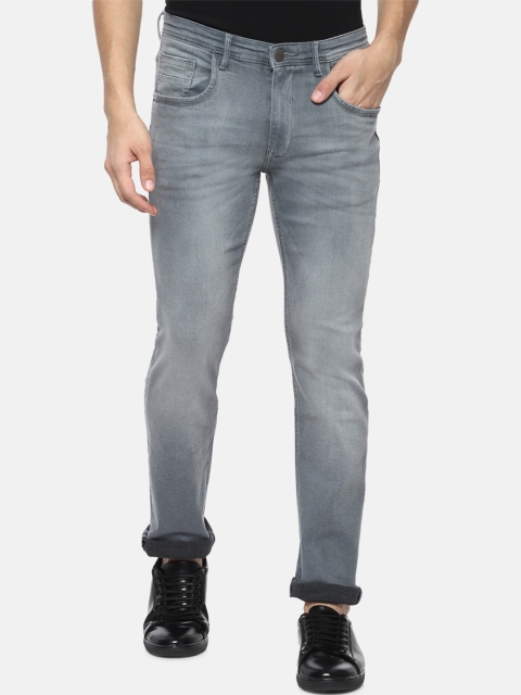 

V Dot Men Grey Slim Fit Mid-Rise Clean Look Jeans