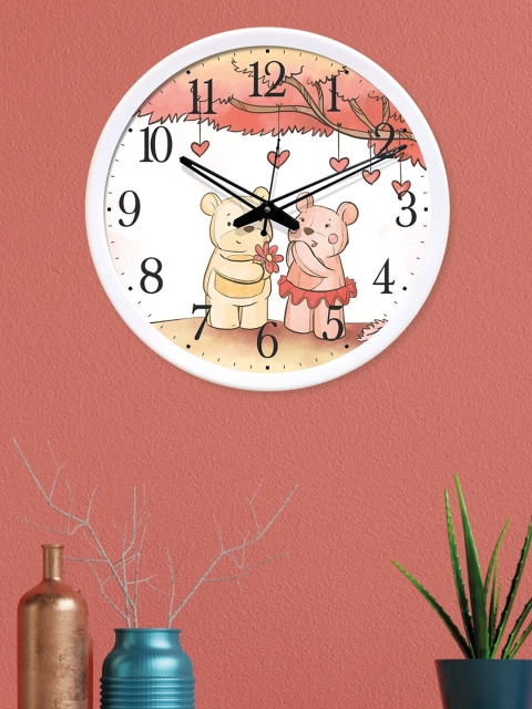 

RANDOM Multicoloured Round Printed Analogue Wall Clock, Multi