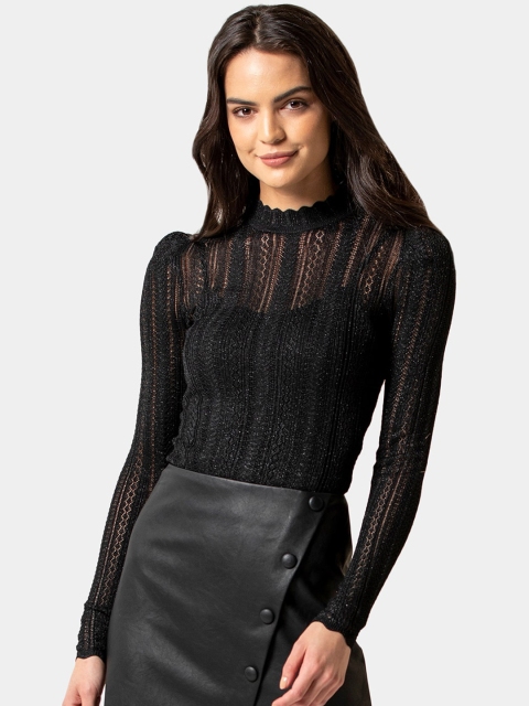 

Forever New Women Black Solid Top