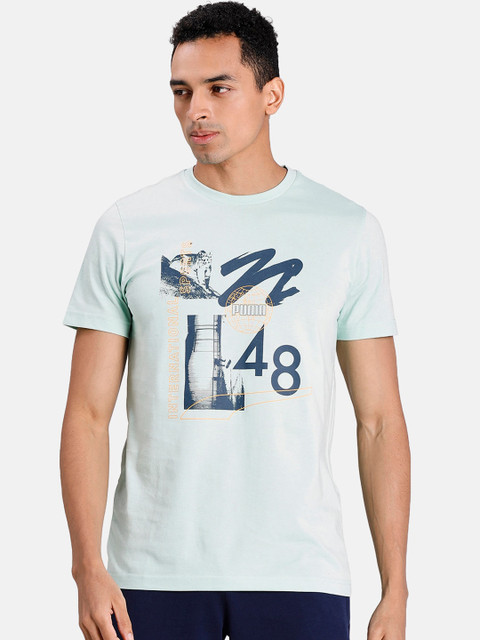 

Puma Men Green Round Neck International Graphic Tee