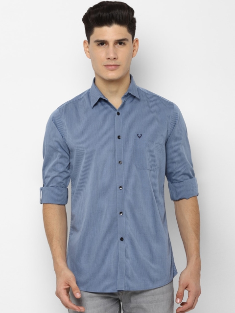 

Allen Solly Men Blue Slim Fit Striped Casual Shirt