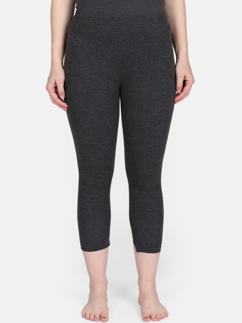 

BODYCARE INSIDER Women Charcoal Solid Thermal Bottoms