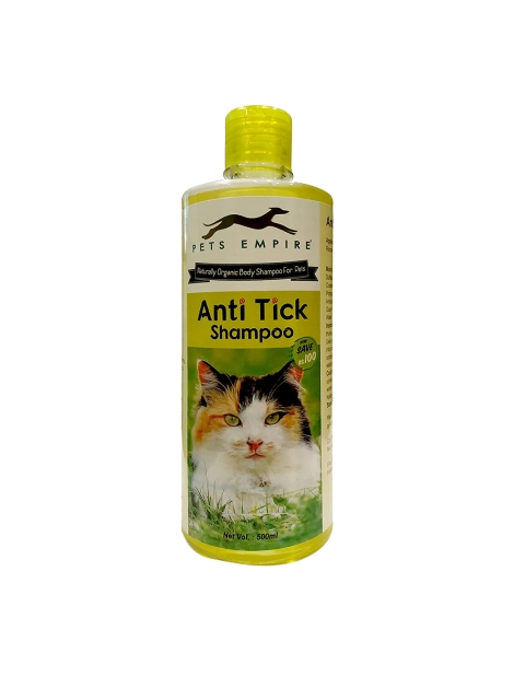 

PETS EMPIRE Naturally Organic Body Shampoo for Pets Anti Tick 500 ml, Yellow