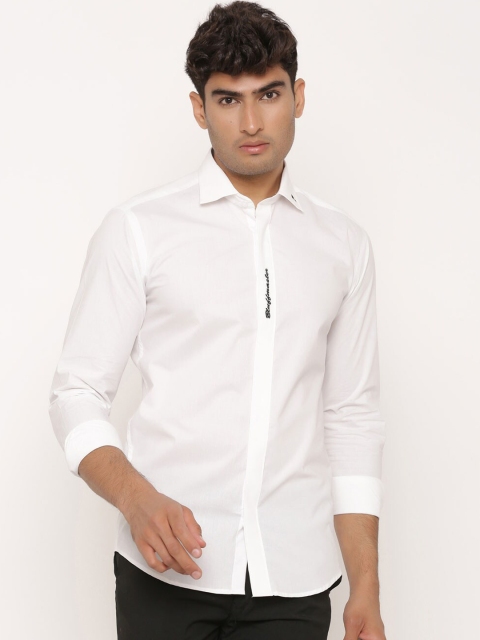 

Tistabene Men White Regular Fit Solid Casual Shirt