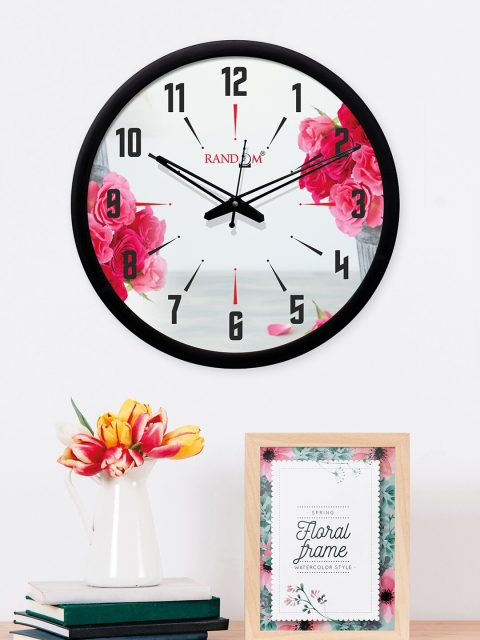 

RANDOM White Round Printed 30 cm Analogue Wall Clock